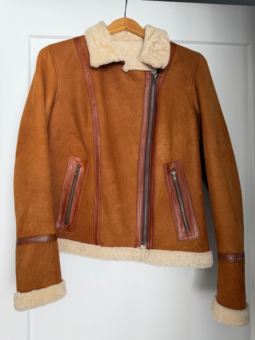 Women's Caramel Suede Look Jacket